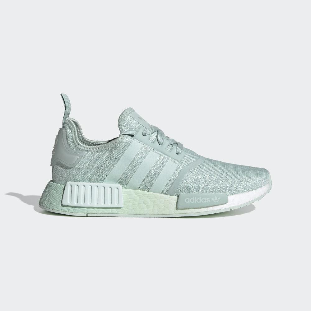 Adidas Women's NMD_R1 Originals Shoes Green/Grey Green/White Ireland EF4275